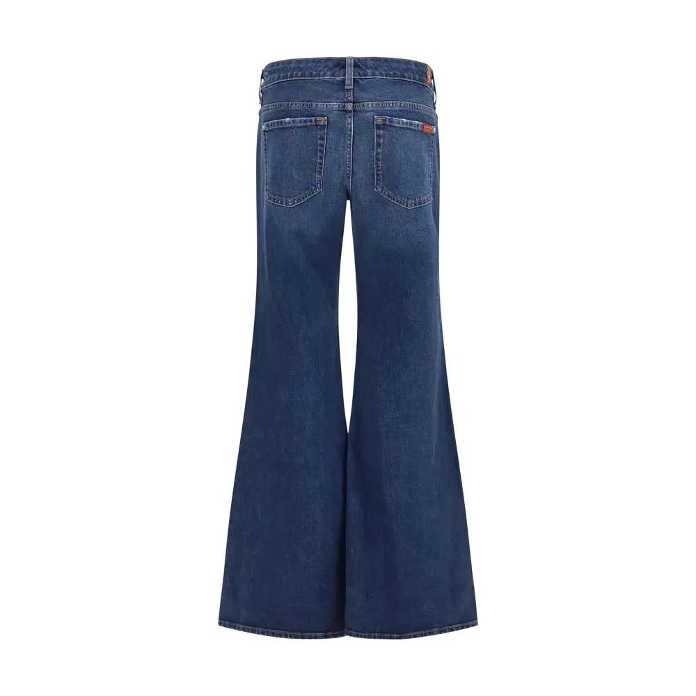 7FOR Sample Sale | 7FOR Blue Cotton Flared Jeans - | Designer outlet