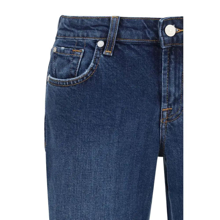 7FOR Sample Sale | 7FOR Blue Cotton Flared Jeans - | Designer outlet