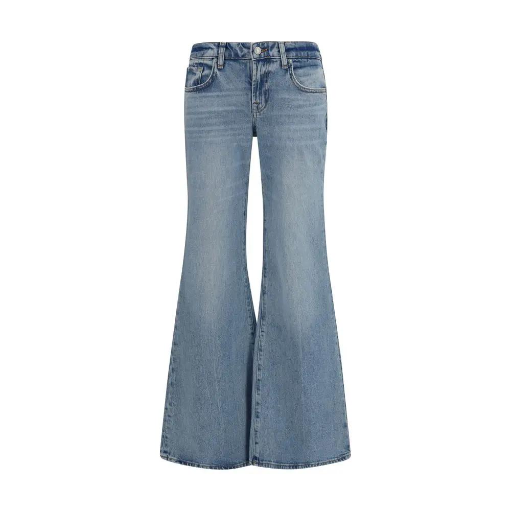 7FOR Sample Sale | 7FOR Blue Cotton Flared Jeans - | Designer outlet