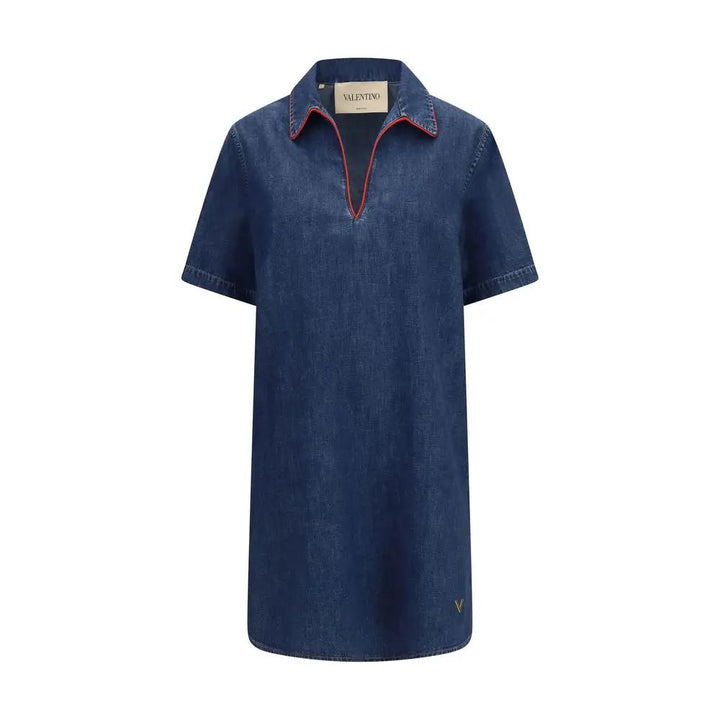 Valentino Sample Sale | Valentino Blue Cotton Casual Dress - | Designer outlet
