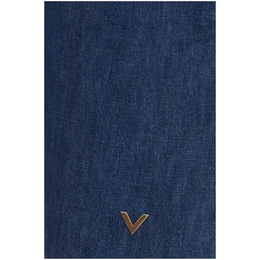 Valentino Sample Sale | Valentino Blue Cotton Casual Dress - | Designer outlet