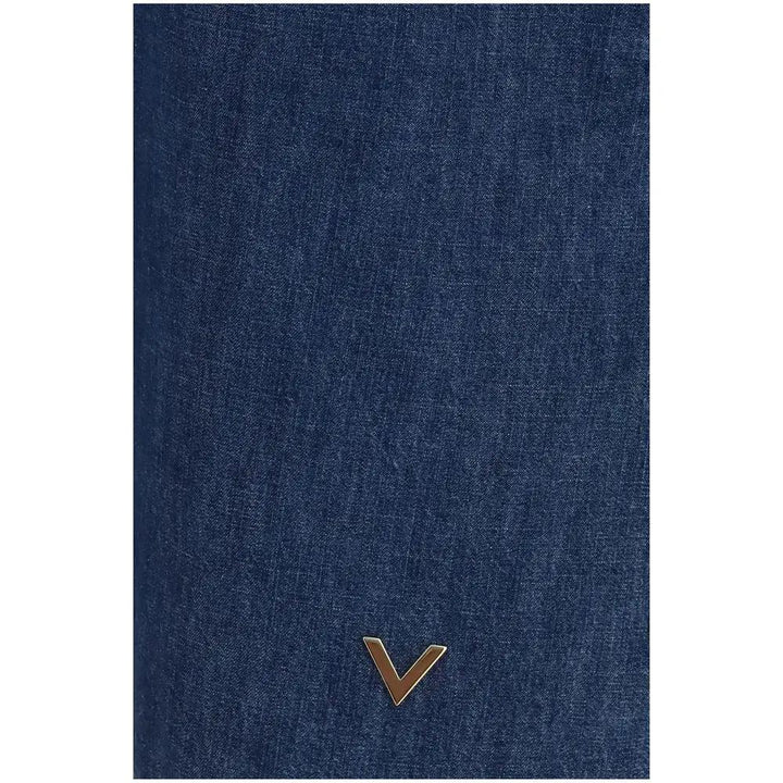 Valentino Sample Sale | Valentino Blue Cotton Casual Dress - | Designer outlet