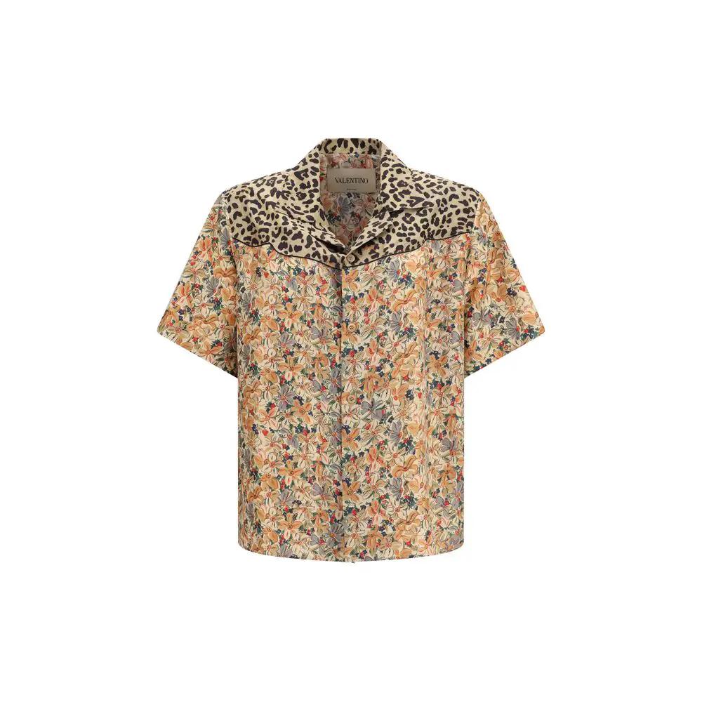 Valentino Sample Sale | Valentino Multicolor Silk Pattern Shirt - | Designer outlet