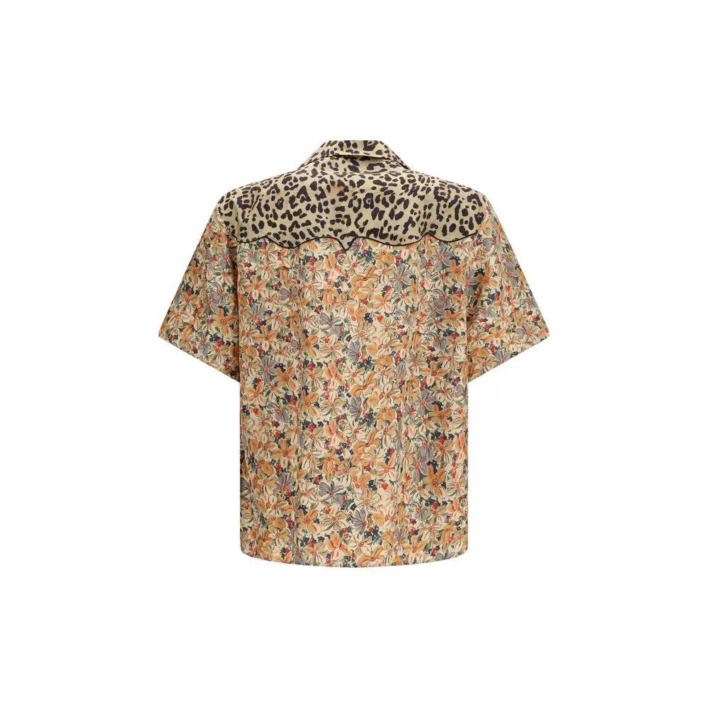 Valentino Sample Sale | Valentino Multicolor Silk Pattern Shirt - | Designer outlet