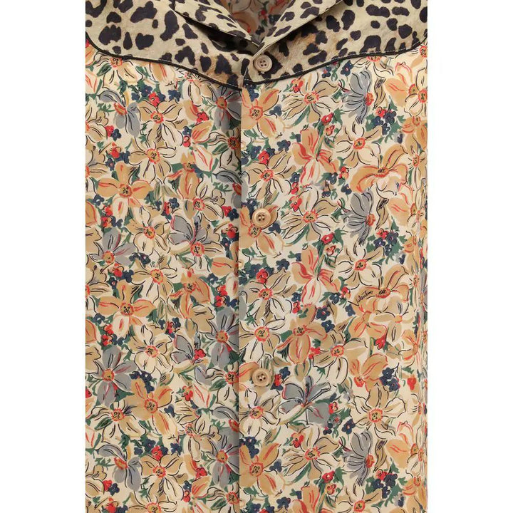 Valentino Sample Sale | Valentino Multicolor Silk Pattern Shirt - | Designer outlet