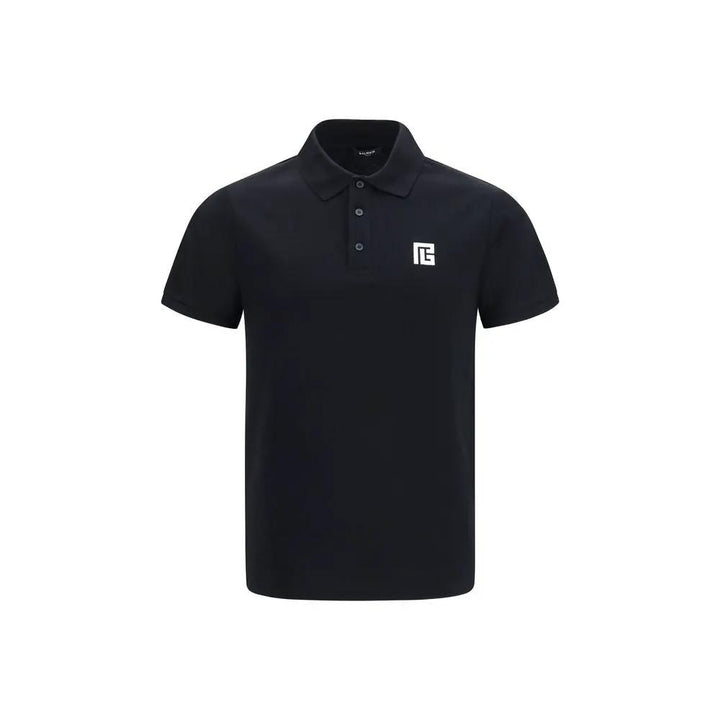 Balmain Sample Sale | Balmain Black Cotton Polo Shirt - | Designer outlet