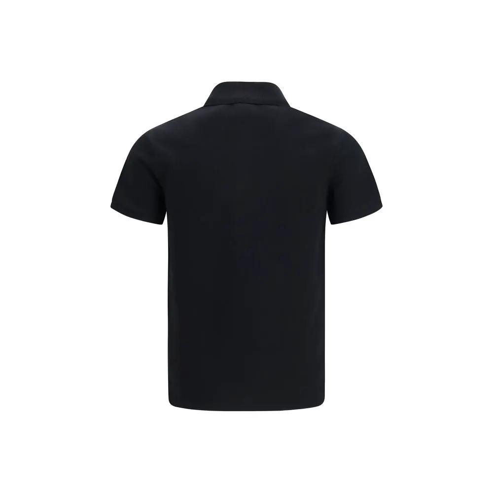 Balmain Sample Sale | Balmain Black Cotton Polo Shirt - | Designer outlet