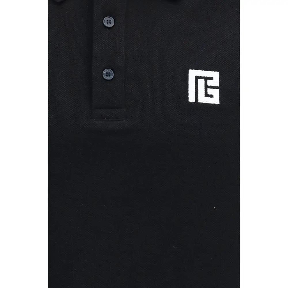 Balmain Sample Sale | Balmain Black Cotton Polo Shirt - | Designer outlet