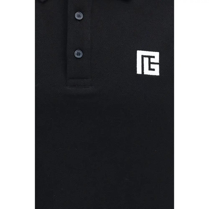 Balmain Sample Sale | Balmain Black Cotton Polo Shirt - | Designer outlet