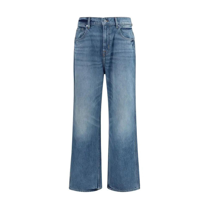 7FOR Sample Sale | 7FOR Blue Cotton Relaxed Fit Jeans - | Designer outlet
