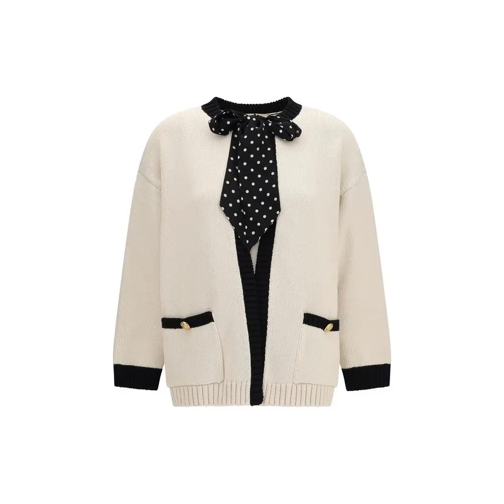 Valentino Sample Sale | Valentino Beige Cotton Cardigan - | Designer outlet
