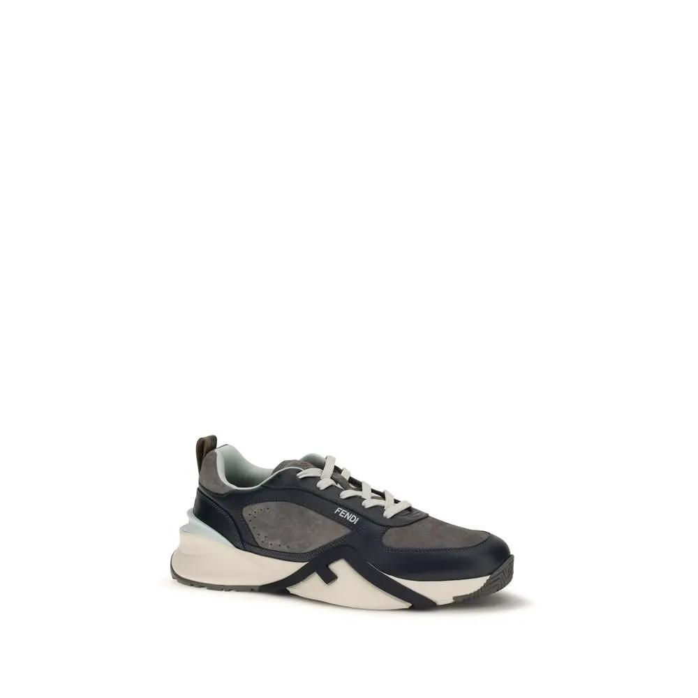 Fendi Sample Sale | Fendi Multicolor Calf Leather Bos Taurus Athletic Sneakers - | Designer outlet