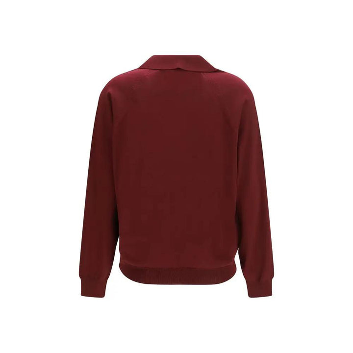 Miu Miu Sample Sale | Miu Miu Bordeaux Wool Oves Aries Cardigan - | Designer outlet