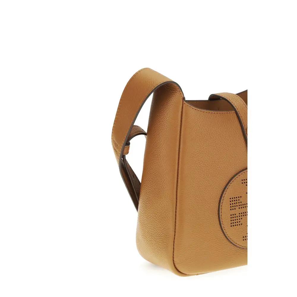 Tory Burch Sample Sale | Tory Burch Brown Calf Leather Bos Taurus Shoulder Bag - | Designer outlet