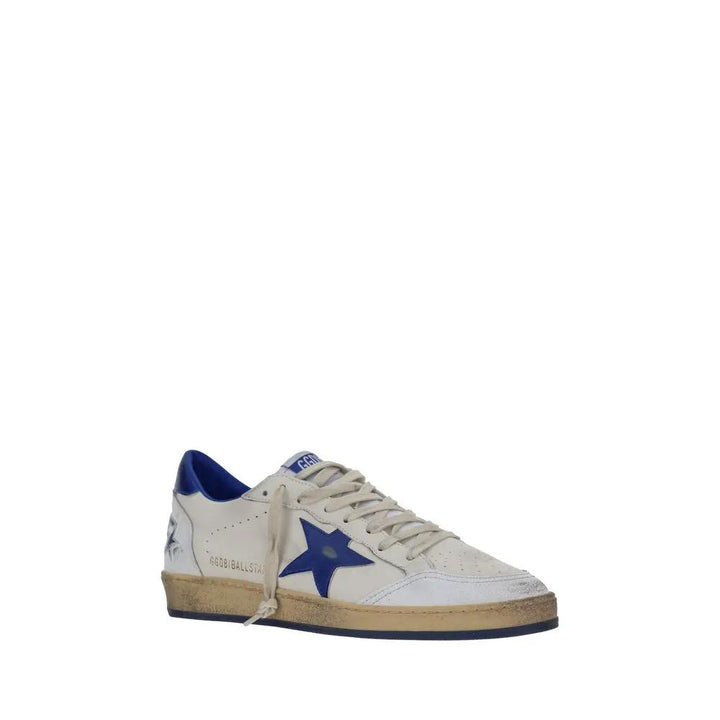 Golden Goose Sample Sale | Golden Goose White Calf Leather Bos Taurus Low Top Sneakers - | Designer outlet