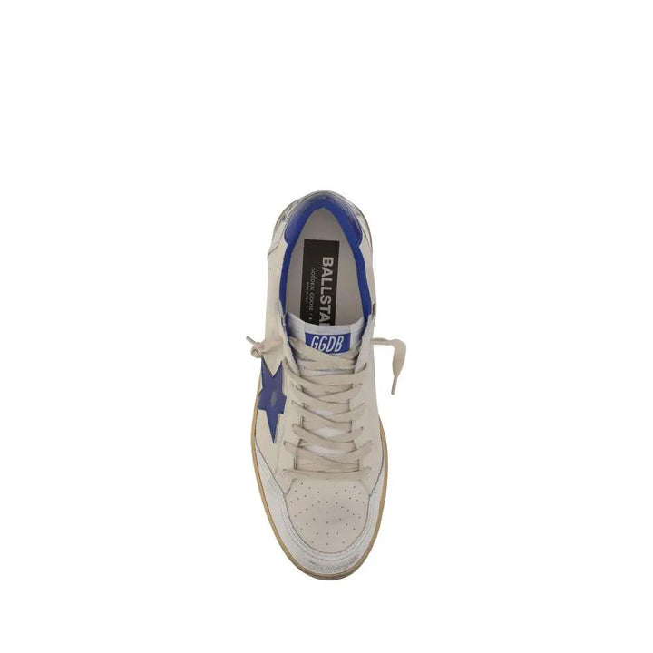 Golden Goose Sample Sale | Golden Goose White Calf Leather Bos Taurus Low Top Sneakers - | Designer outlet