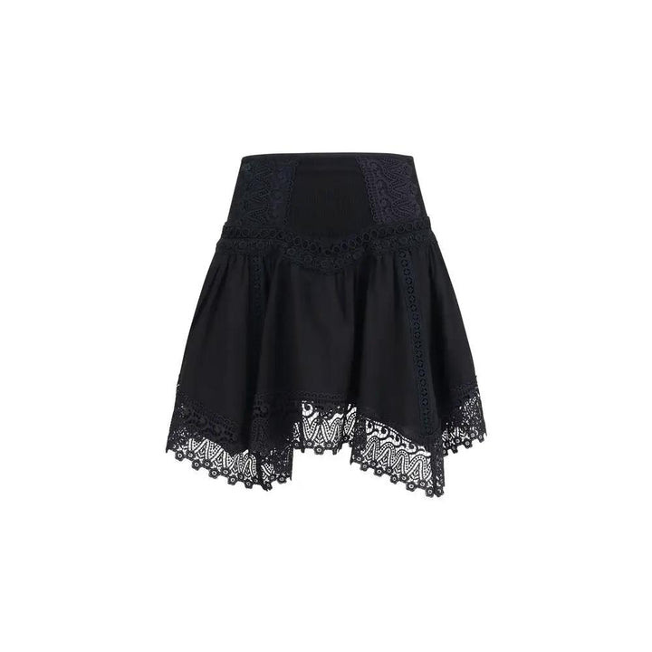 Charo Ruiz Sample Sale | Charo Ruiz Black Cotton Mini Skirt - | Designer outlet