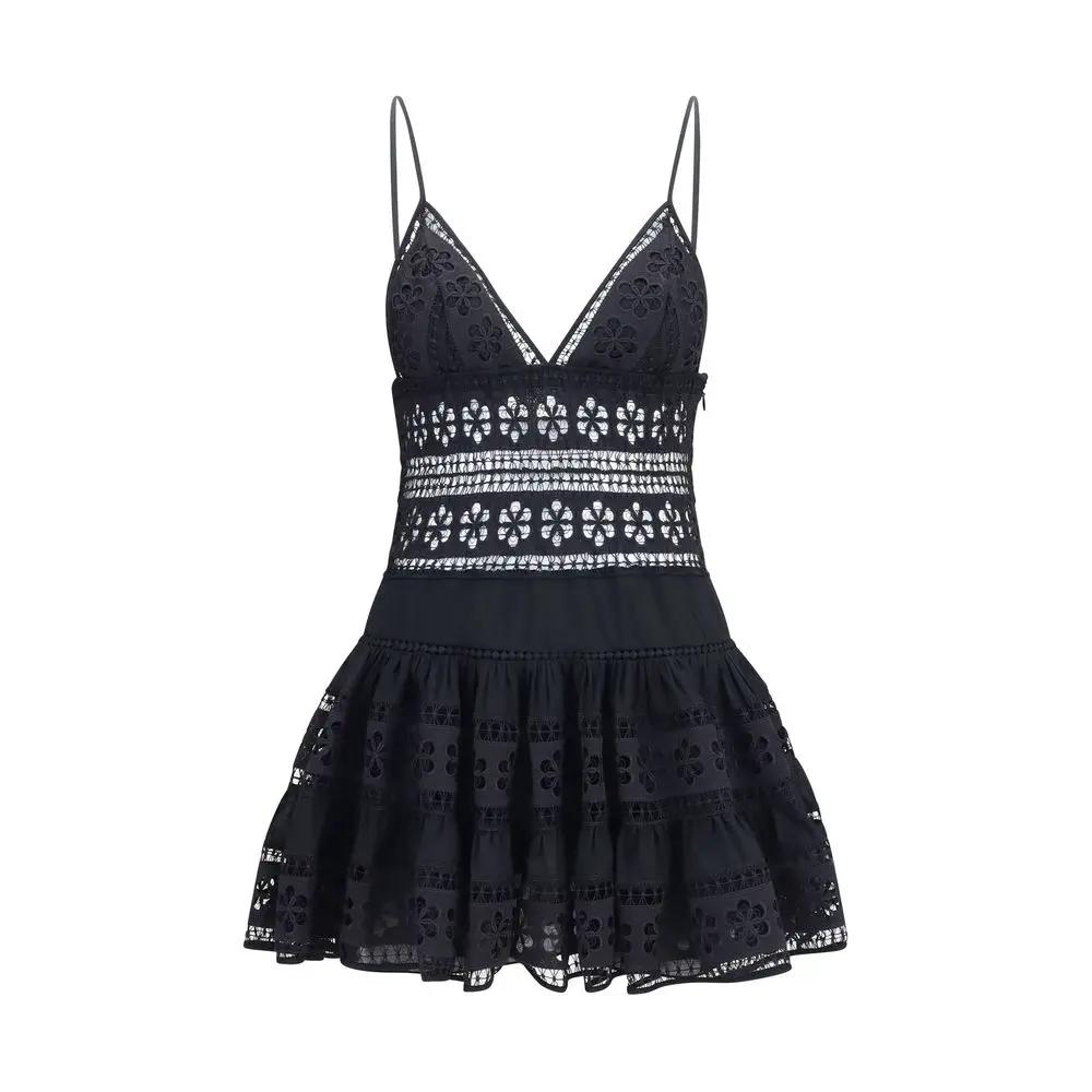 Charo Ruiz Sample Sale | Charo Ruiz Black Cotton Casual Dress - | Designer outlet