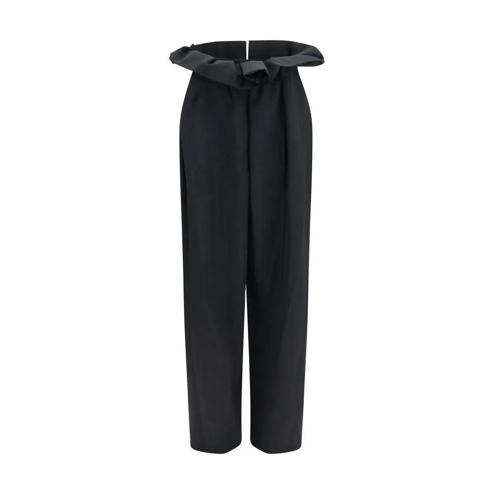Khaite Sample Sale | Khaite Black Wool Oves Aries Casual Pants - | Designer outlet