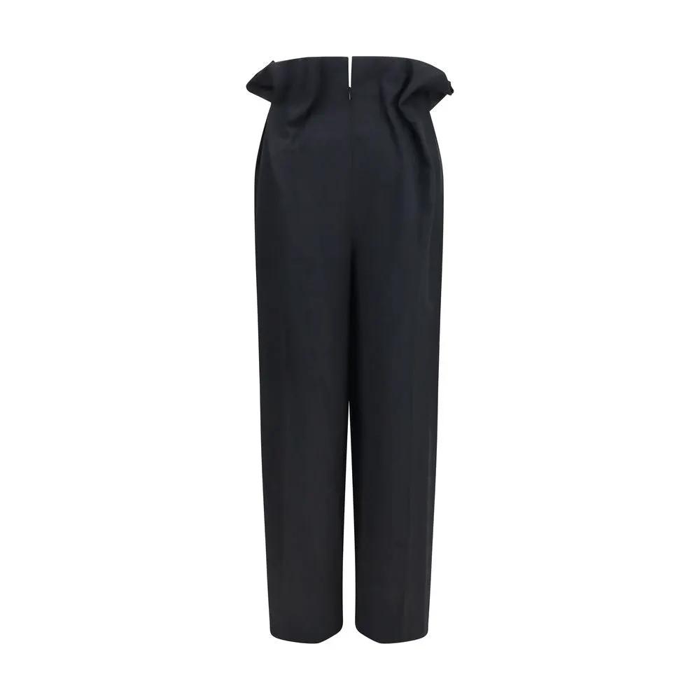 Khaite Sample Sale | Khaite Black Wool Oves Aries Casual Pants - | Designer outlet