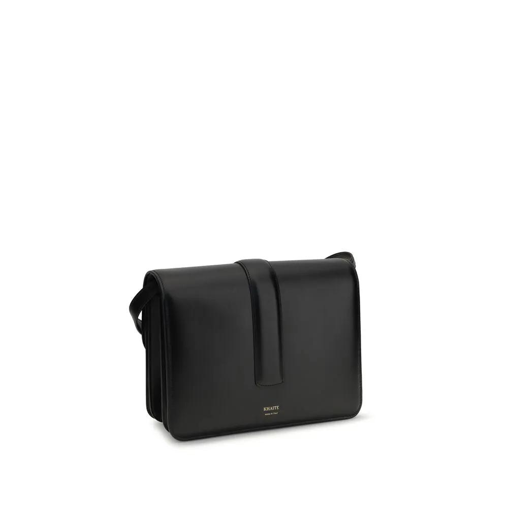 Khaite Sample Sale | Khaite Black Calf Leather Bos Taurus Shoulder Bag - | Designer outlet