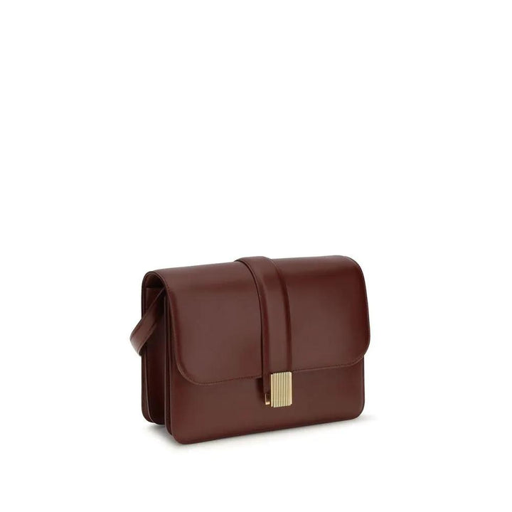 Khaite Sample Sale | Khaite Bordeaux Calf Leather Bos Taurus Shoulder Bag - | Designer outlet