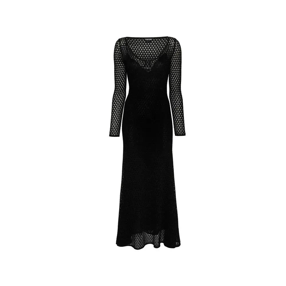 Tom Ford Sample Sale | Tom Ford Black Metallic Fibre Casual Dress - | Designer outlet
