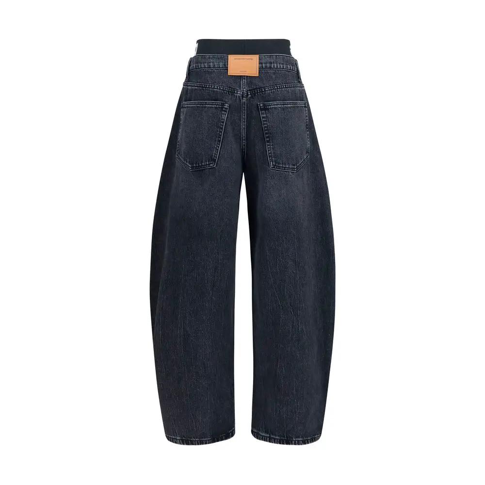 Alexander Wang Sample Sale | Alexander Wang Gray Cotton Relaxed Fit Jeans - | Designer outlet