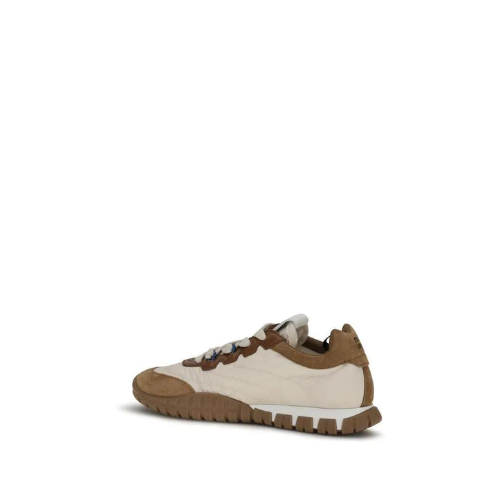 Miu Miu Sample Sale | Miu Miu Beige Polyamide Athletic Sneakers - | Designer outlet