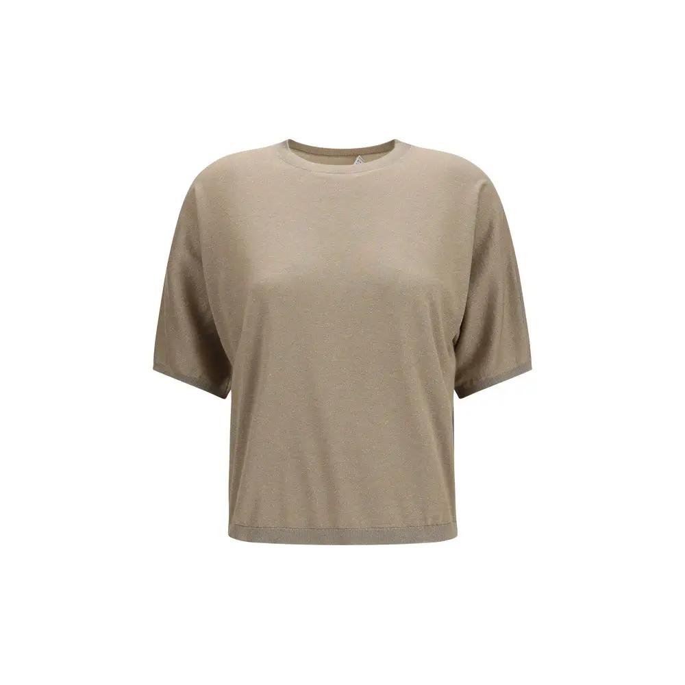 Brunello Cucinelli Sample Sale | Brunello Cucinelli Beige Cashmere T-Shirt - | Designer outlet