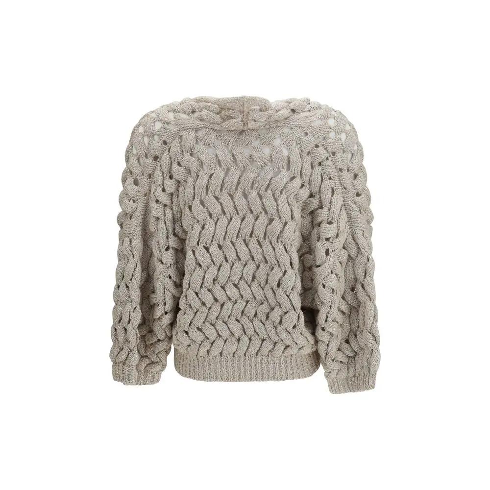 Brunello Cucinelli Sample Sale | Brunello Cucinelli Beige Silk Cardigan - | Designer outlet