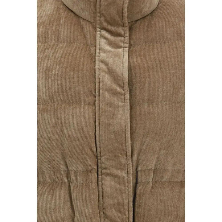 Brunello Cucinelli Sample Sale | Brunello Cucinelli Beige Viscose Sleeveless Jacket - | Designer outlet