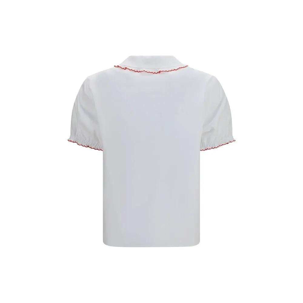 Miu Miu Sample Sale | Miu Miu White Cotton Blouse - | Designer outlet