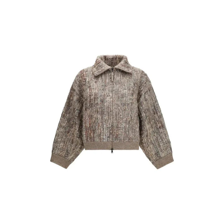 Brunello Cucinelli Sample Sale | Brunello Cucinelli Beige Mohair Cardigan - | Designer outlet