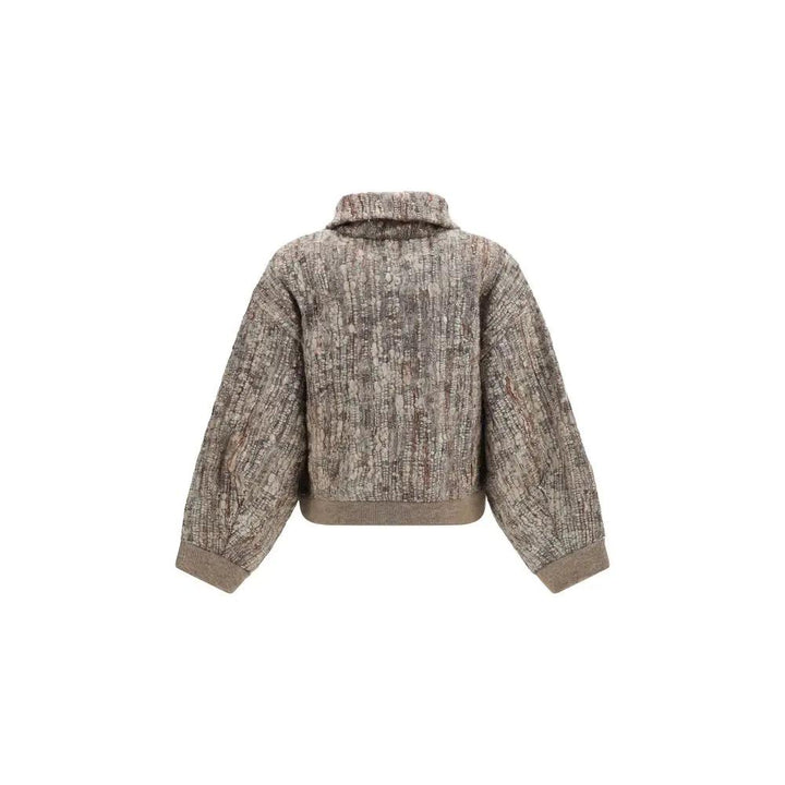 Brunello Cucinelli Sample Sale | Brunello Cucinelli Beige Mohair Cardigan - | Designer outlet