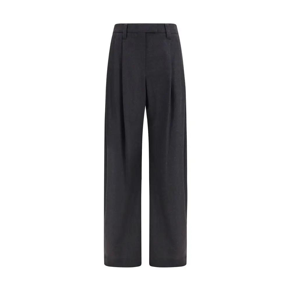 Brunello Cucinelli Sample Sale | Brunello Cucinelli Gray Wool Oves Aries Dress Pants - | Designer outlet