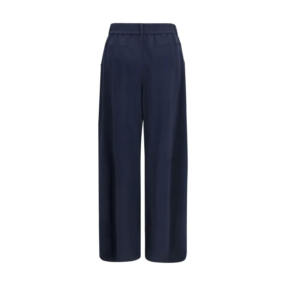 Brunello Cucinelli Sample Sale | Brunello Cucinelli Blue Cotton Casual Pants - | Designer outlet