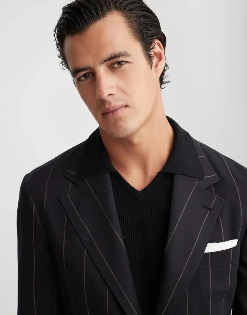 Brunello Cucinelli Sample Sale | Brunello Cucinelli Bicolor Wool Blazer - | Designer outlet