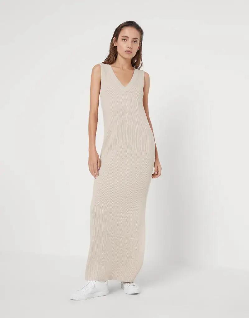 Brunello Cucinelli Sample Sale | Brunello Cucinelli Natural Cotton Casual Dress - | Designer outlet