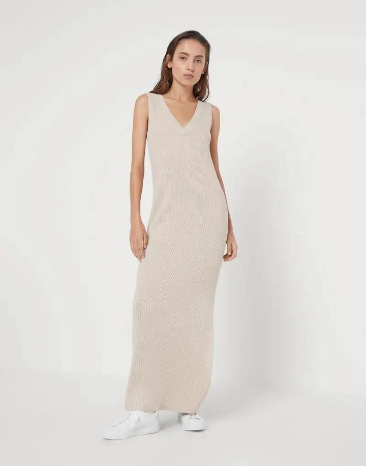 Brunello Cucinelli Sample Sale | Brunello Cucinelli Natural Cotton Casual Dress - | Designer outlet