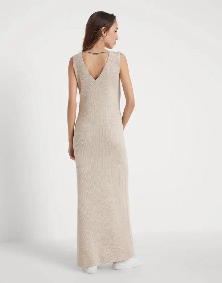 Brunello Cucinelli Sample Sale | Brunello Cucinelli Natural Cotton Casual Dress - | Designer outlet