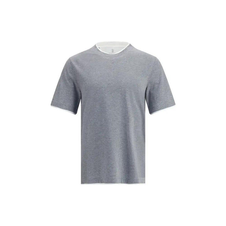 Brunello Cucinelli Sample Sale | Brunello Cucinelli Gray Cotton T-Shirt - | Designer outlet
