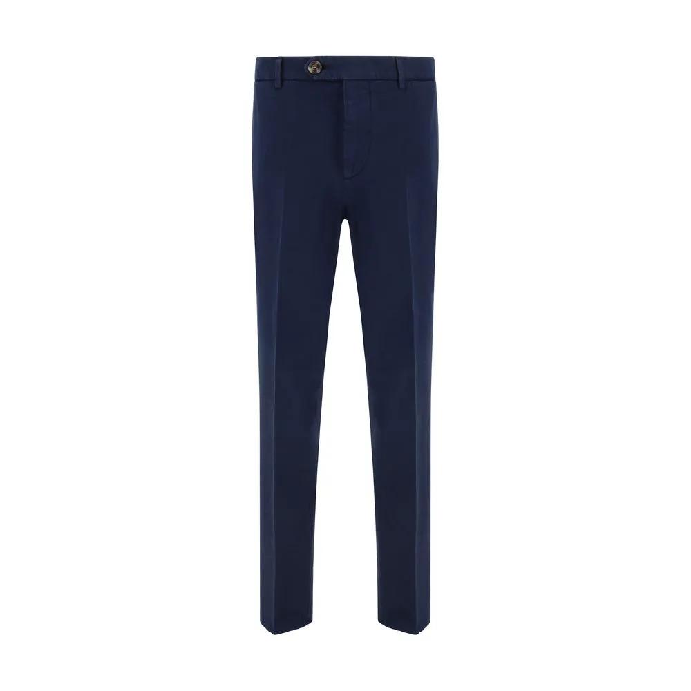Brunello Cucinelli Sample Sale | Brunello Cucinelli Blue Cotton Casual Pants - | Designer outlet