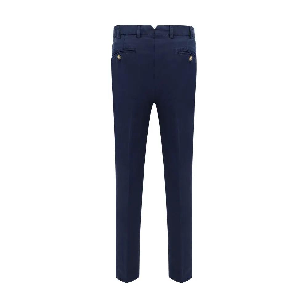 Brunello Cucinelli Sample Sale | Brunello Cucinelli Blue Cotton Casual Pants - | Designer outlet