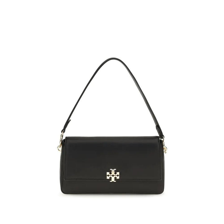 Tory Burch Black Calf Leather Bos Taurus Shoulder Bag