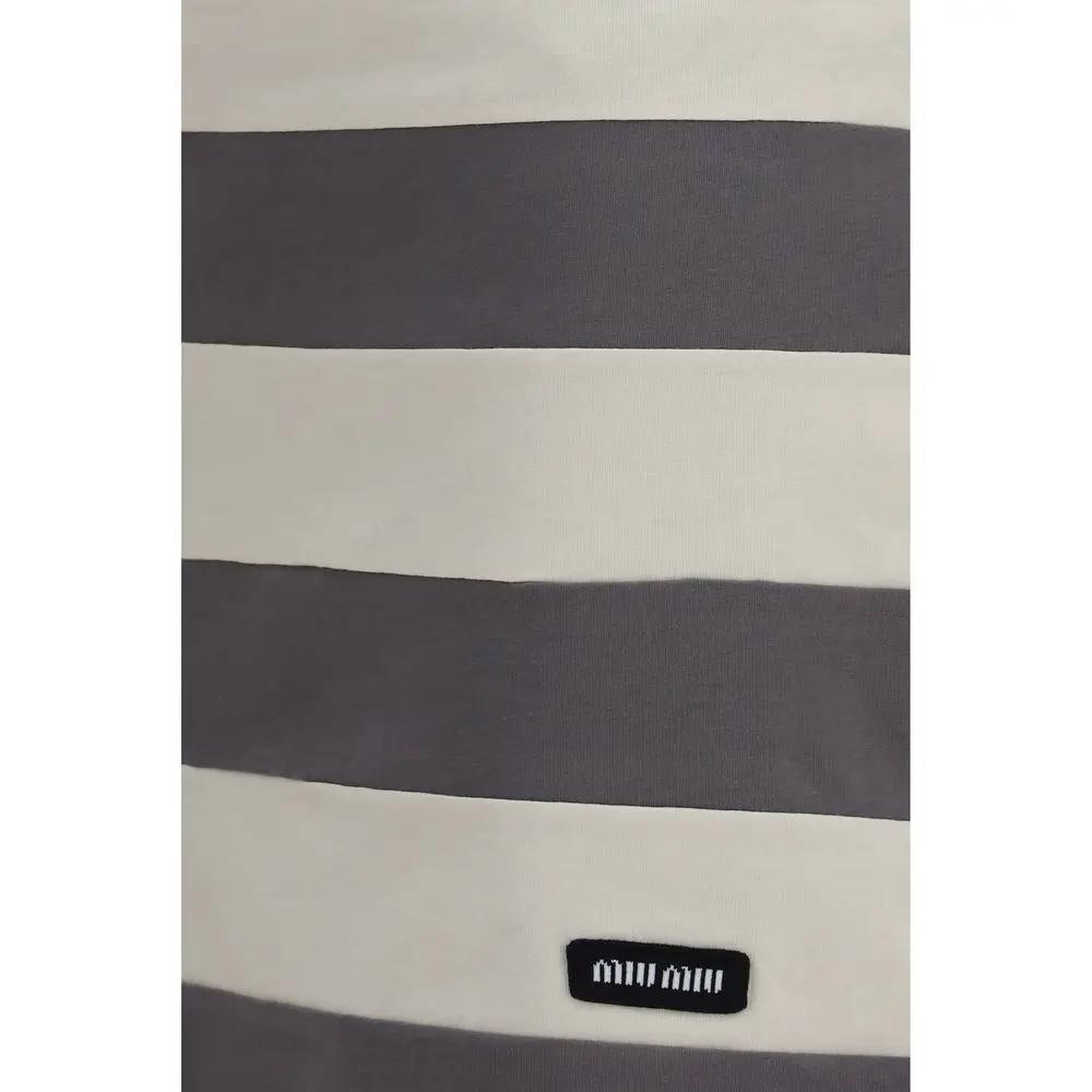 Miu Miu Multicolor Cotton Mini Skirt
