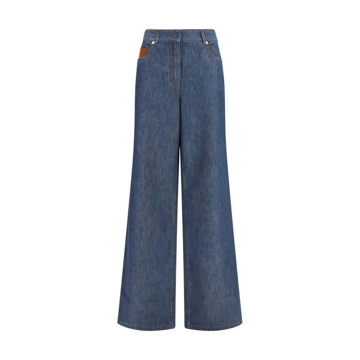 Fendi Blue Cotton Jeans Denim