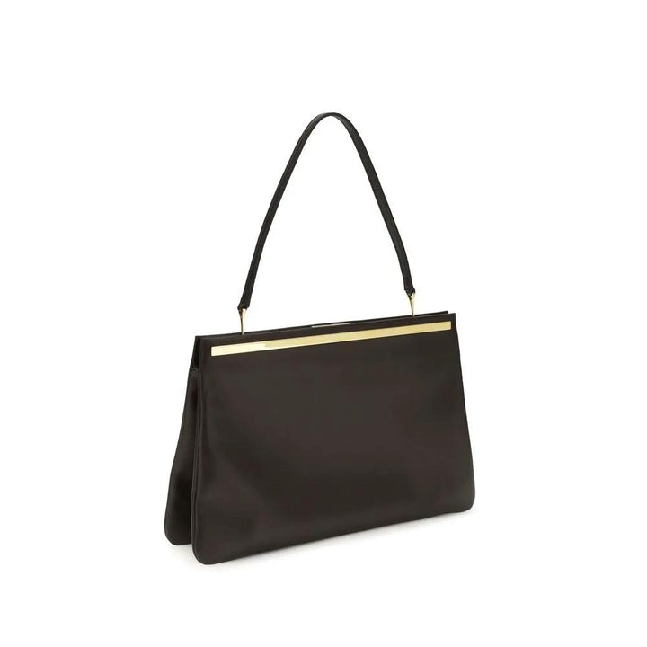 The Row Brown Calf Leather Bos Taurus Shoulder Bag