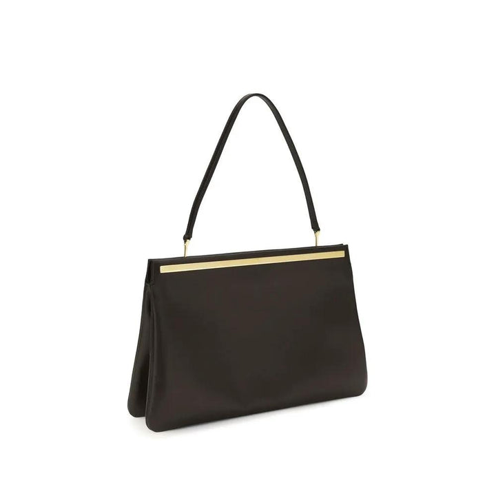 The Row Brown Calf Leather Bos Taurus Shoulder Bag