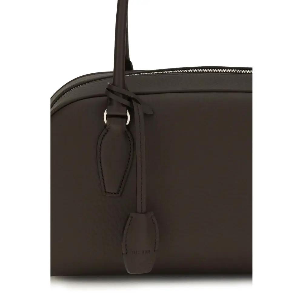 The Row Brown Calf Leather Bos Taurus Shoulder Bag